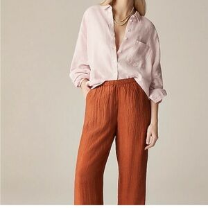 J. Crew Rust Wide Leg Pants